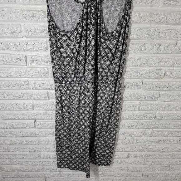 Old Navy Women Dress Extra Large XL Slip Black White Geometric GEO65XE - Picture 9 of 12